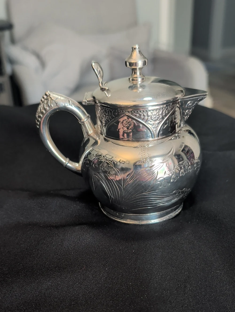 Vintage Silver Plated Creamer Container